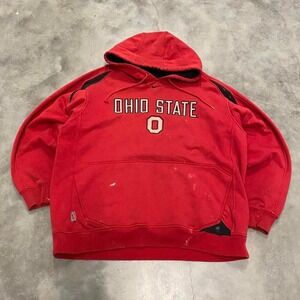 vintage ohio state center swoosh college nike hoodie
